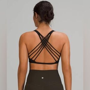 lululemon athletica Black Strappy Back Sports Bra